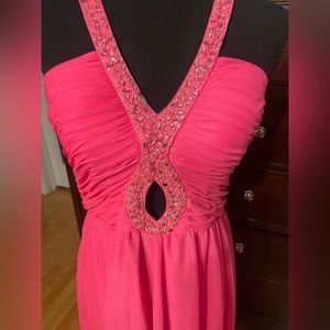NWT Hailey Logan/Adrianna Papell hot pink dress with  size 17 junior
